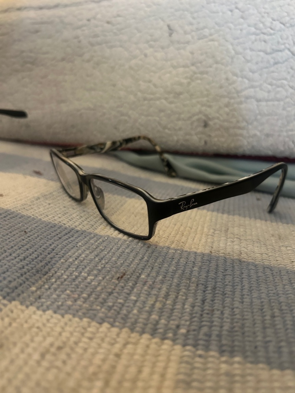 Ray-Ban Black Rectangular Optical Frames
